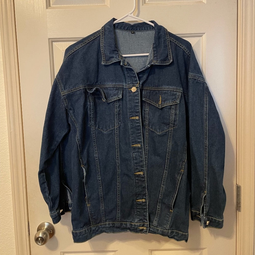 PUWEI Women's Oversized Denim Jacket